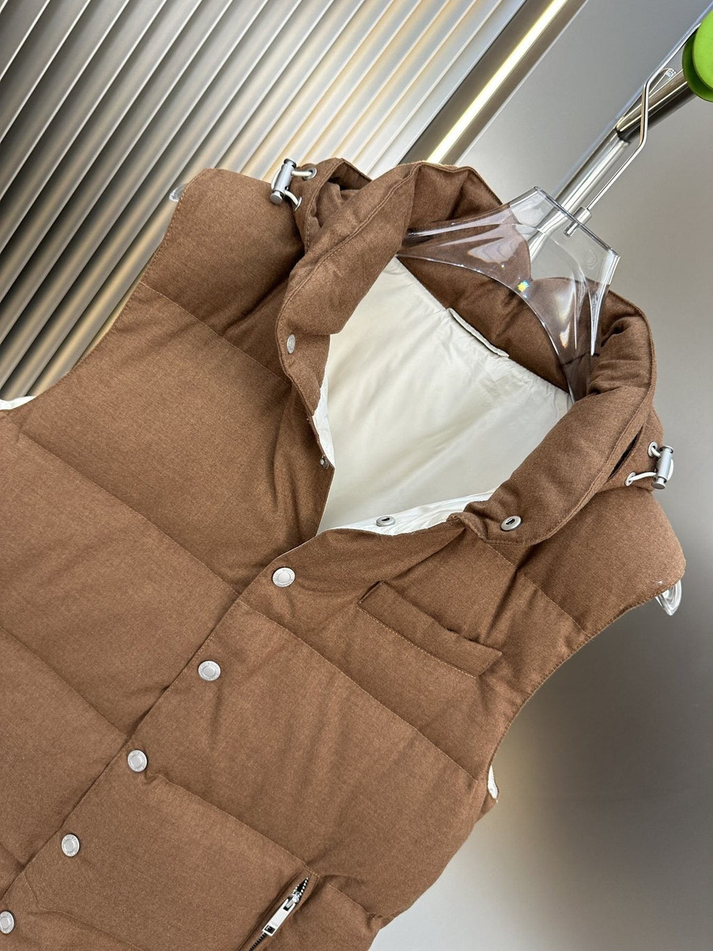 Prada Quilted Hooded Down Vest