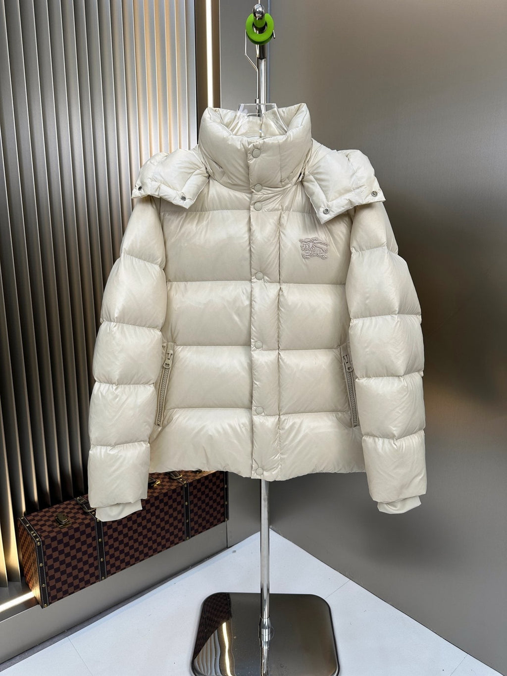 Burberry Hooded Equestrian Knight Puffer Jacket