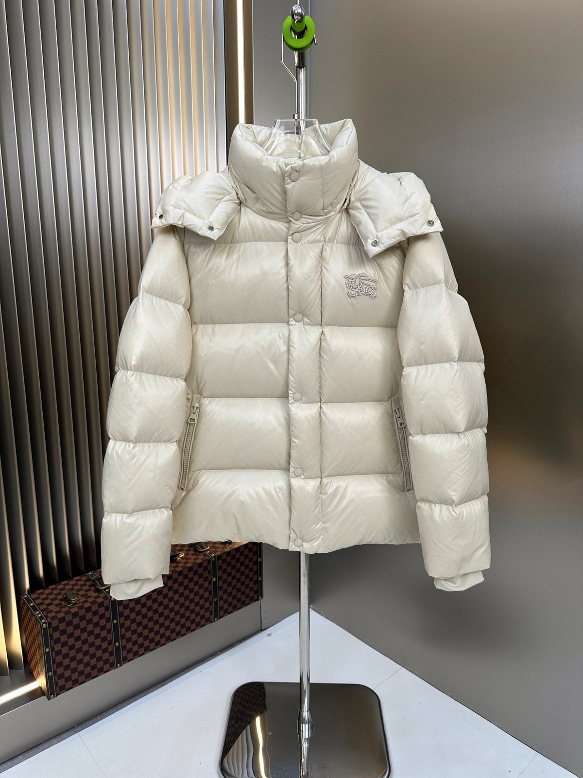 Burberry Hooded Equestrian Knight Puffer Jacket