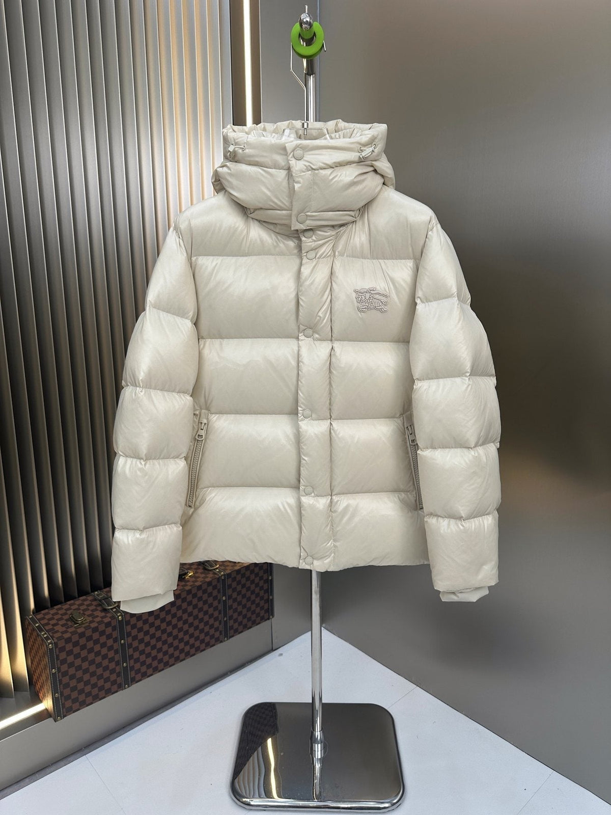 Burberry Hooded Equestrian Knight Puffer Jacket