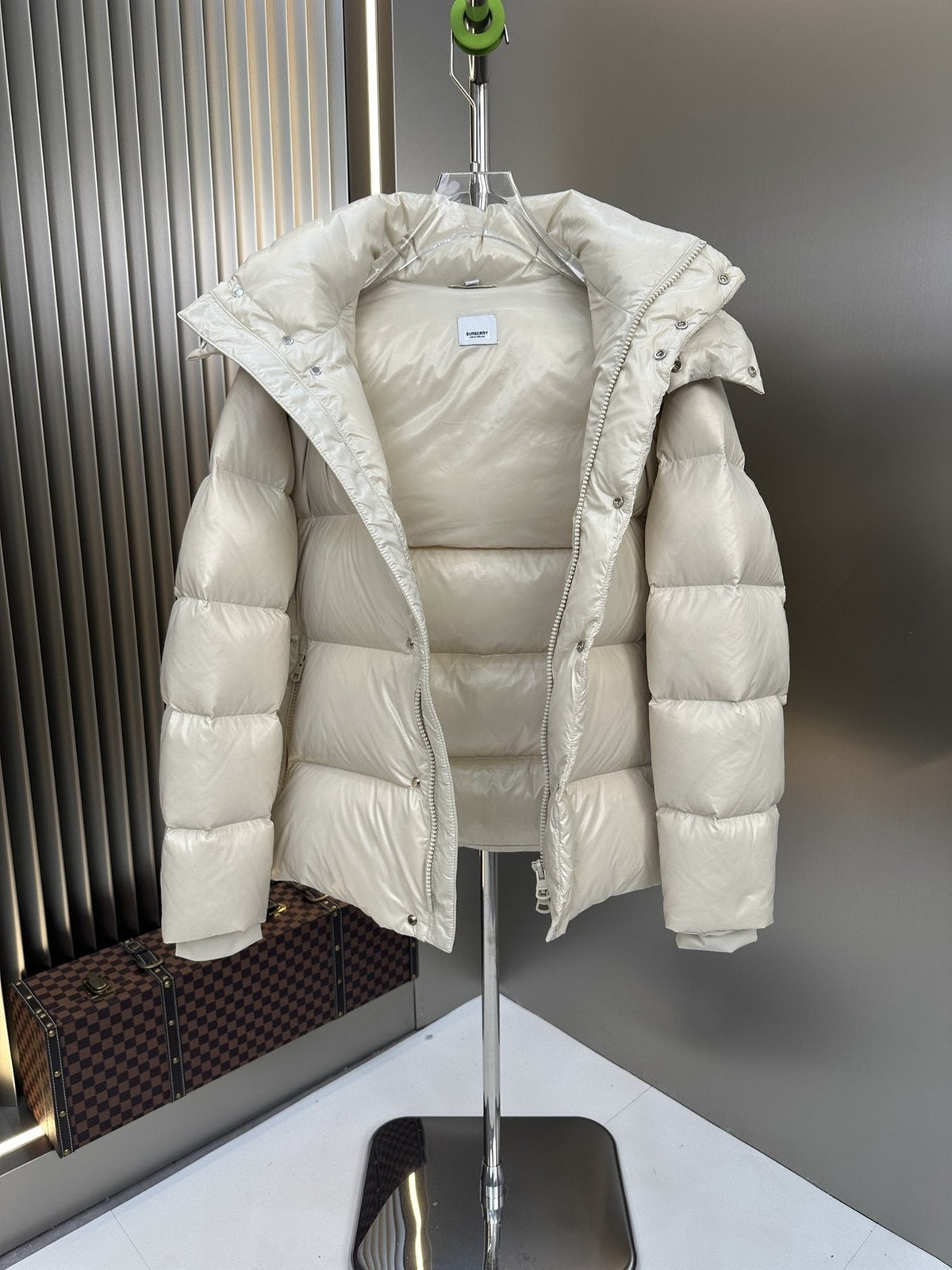 Burberry Hooded Equestrian Knight Puffer Jacket
