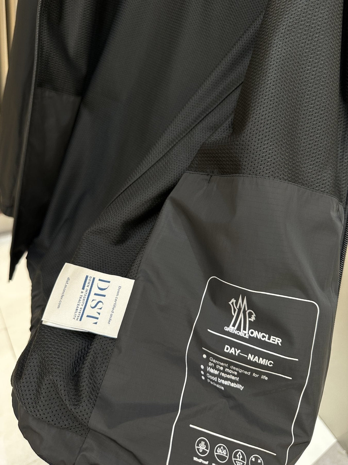 Moncler Black Hooded Full-Zip Jacket