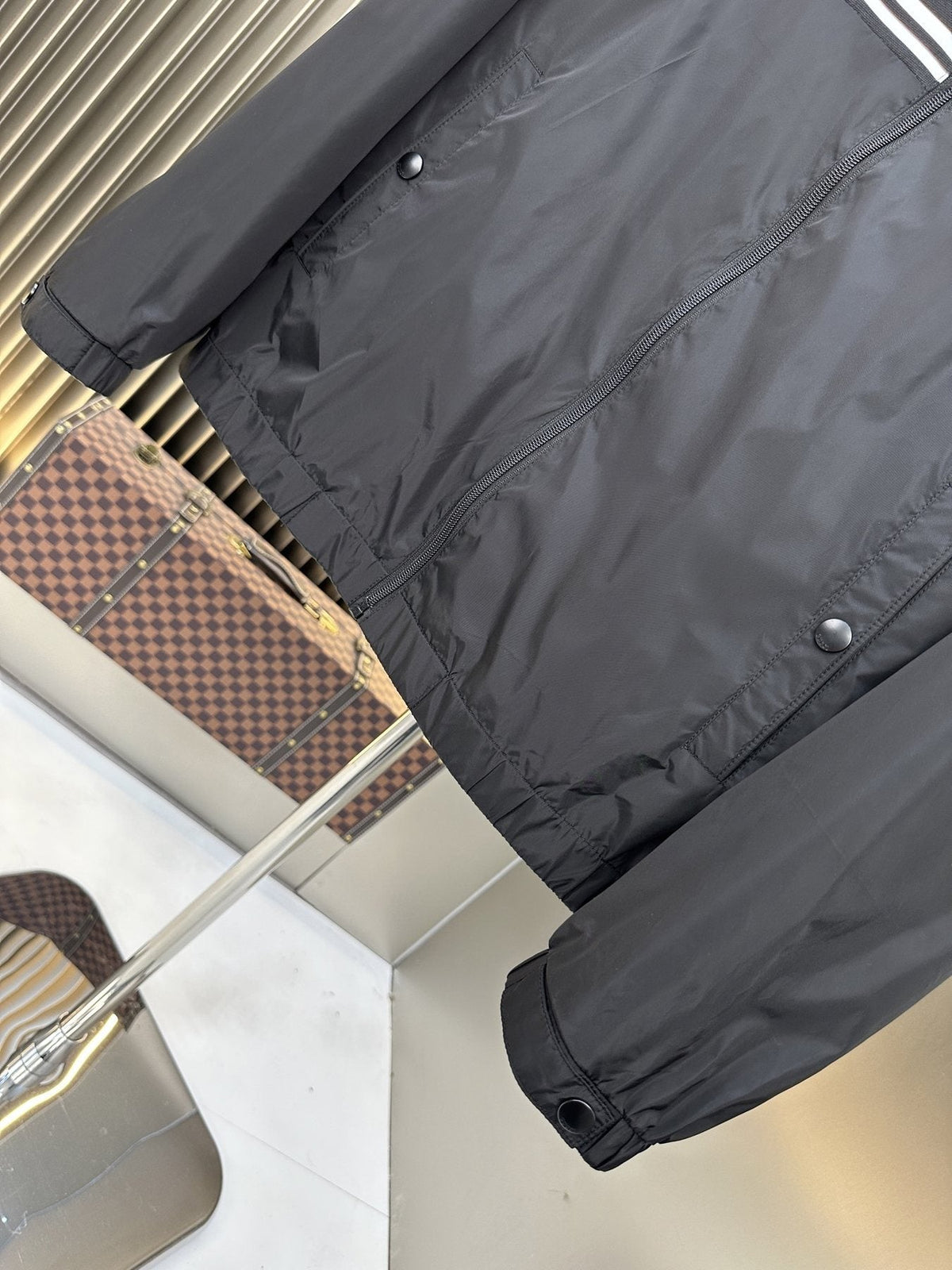 Gucci Chest Stripe Zip-Front Jacket
