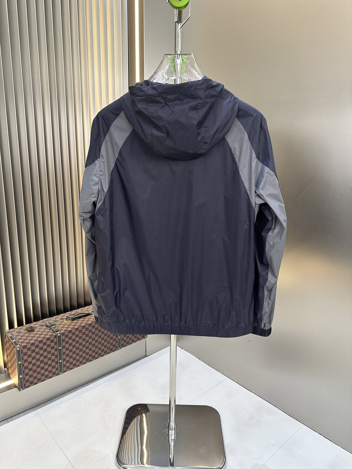 Valentino Color-Block Hooded Windbreaker