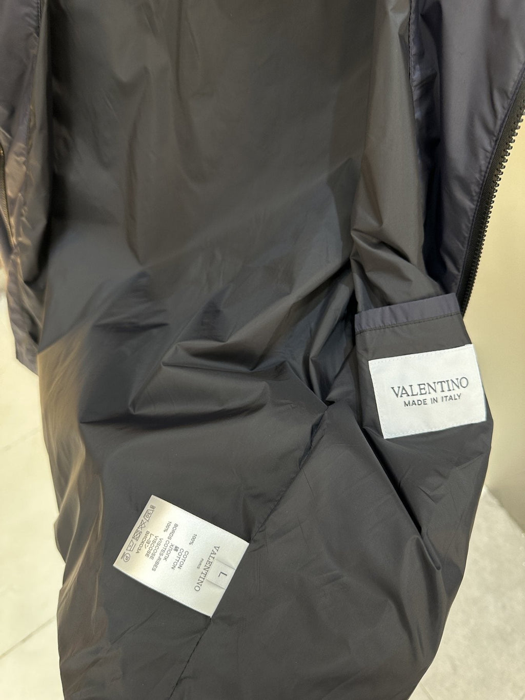 Valentino Color-Block Hooded Windbreaker
