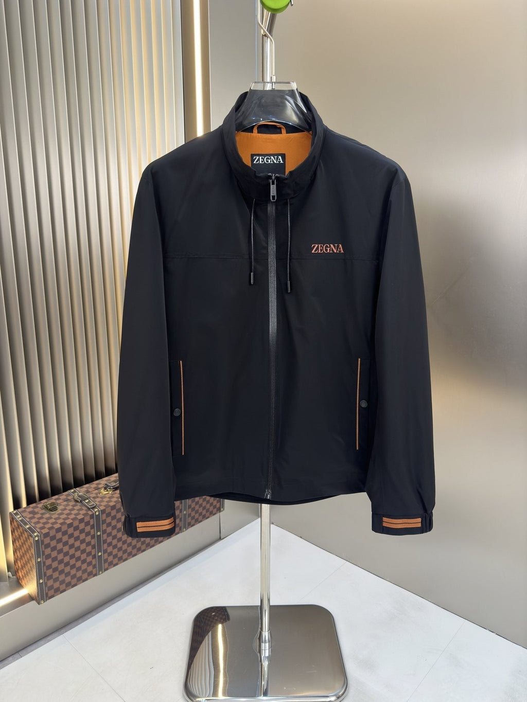 Zegna Stand-Collar Zip Jacket