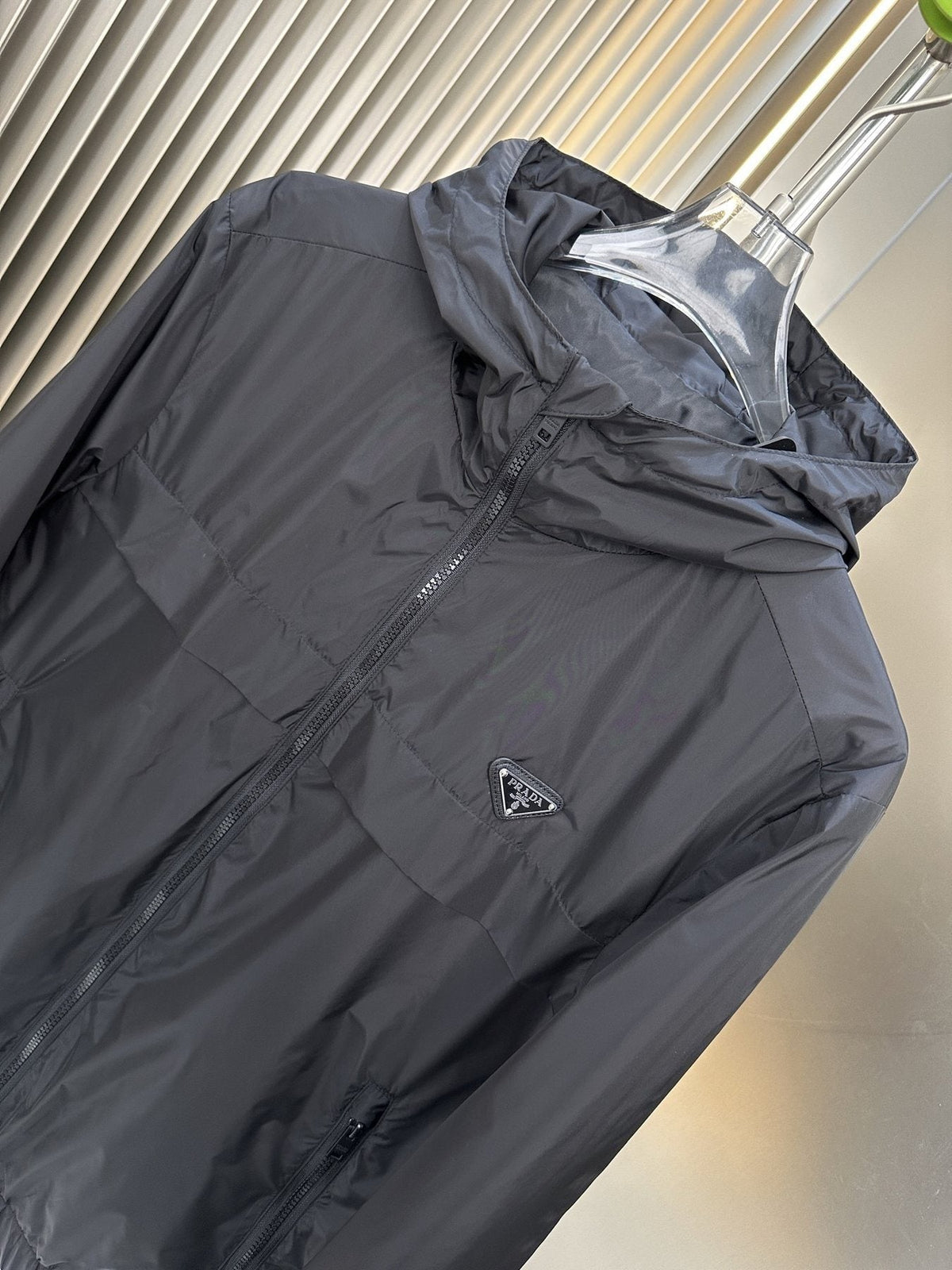 Prada Hooded Full-Zip Jacket