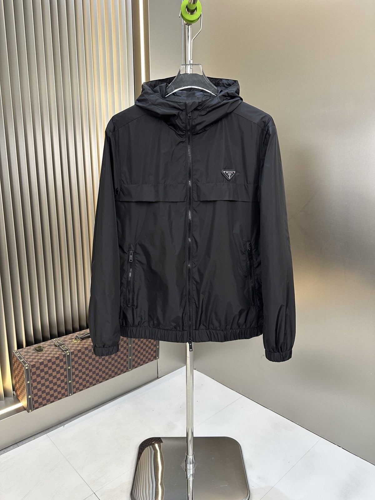Prada Hooded Full-Zip Jacket