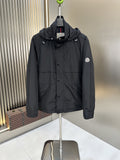 Moncler Hooded Zip-Front Jacket