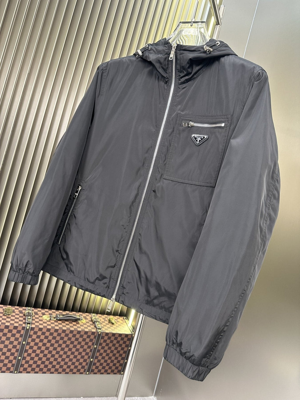 Prada Hooded Zip Jacket