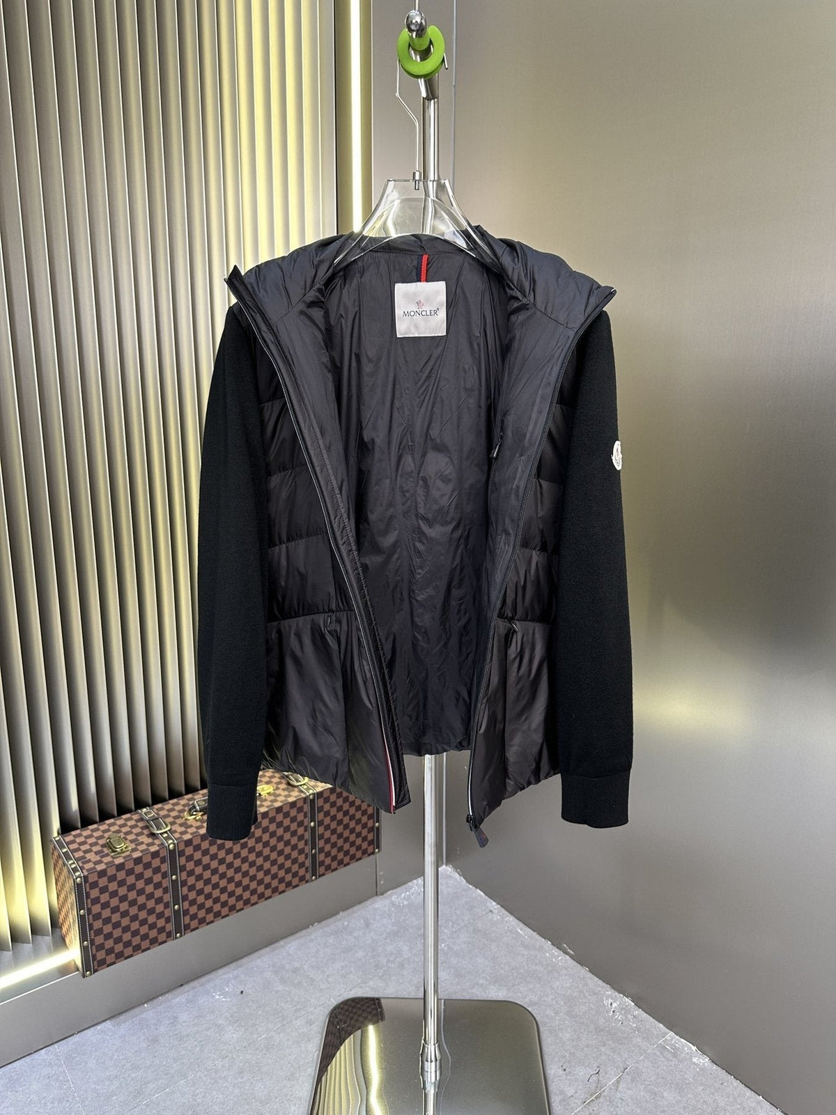 Moncler Black Quilted Hybrid Jacket
