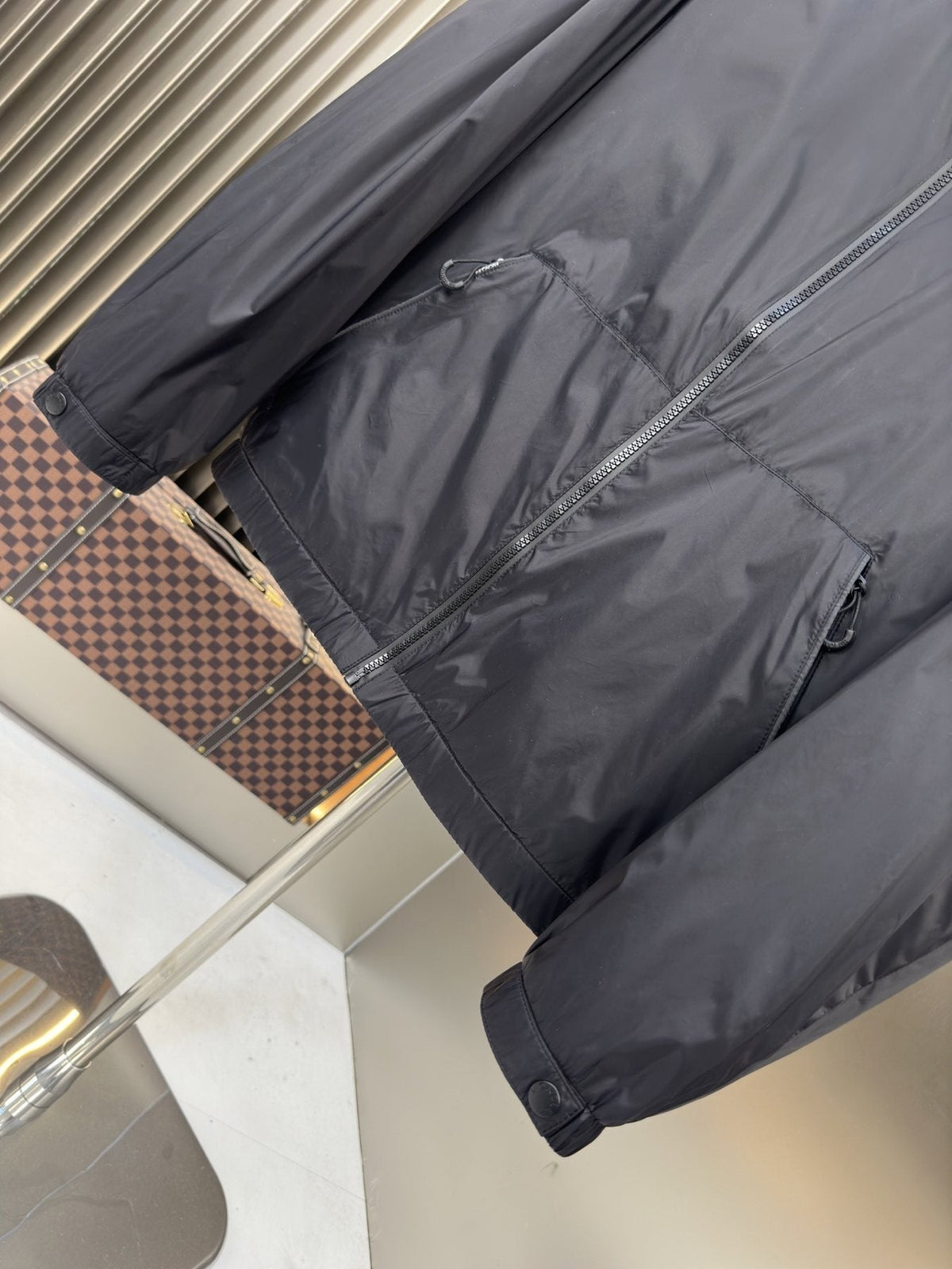 Moncler Hooded Zip-Front Jacket