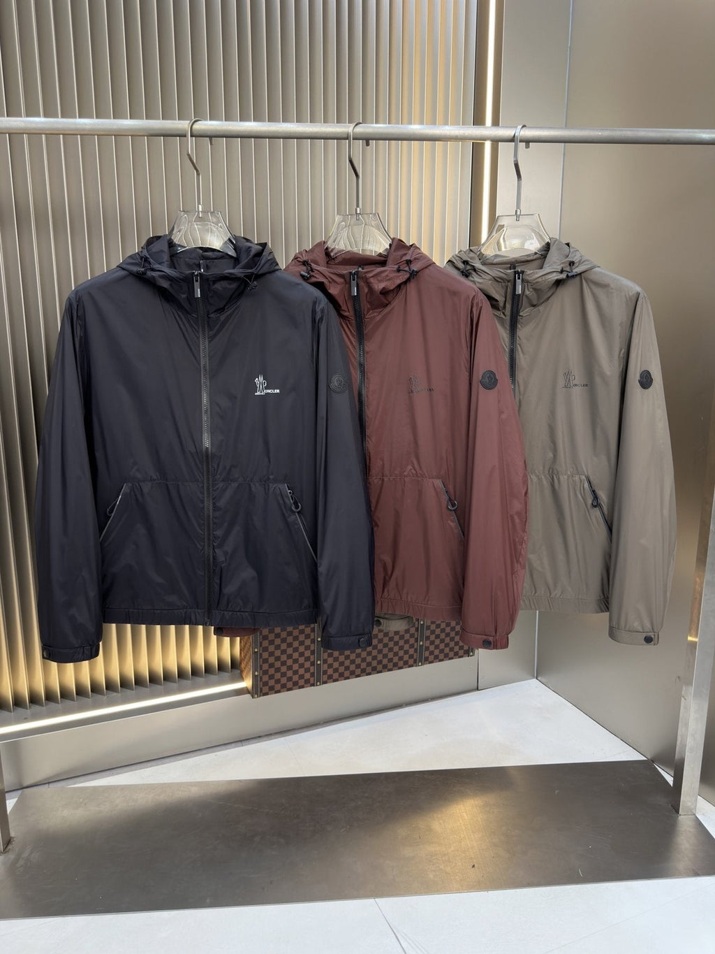 Moncler Hooded Zip-Front Jacket