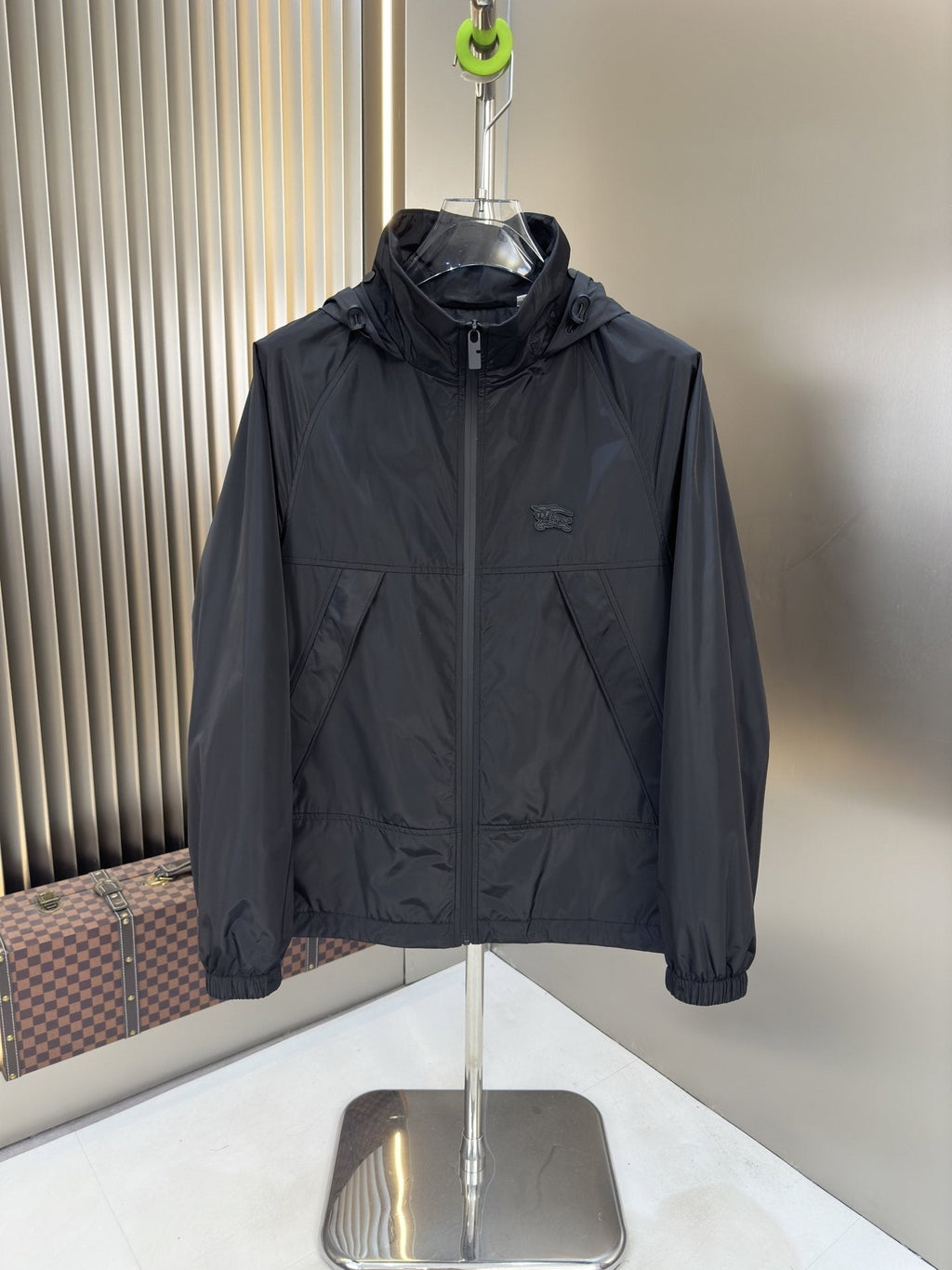 Burberry Hooded Zip-Front Jacket