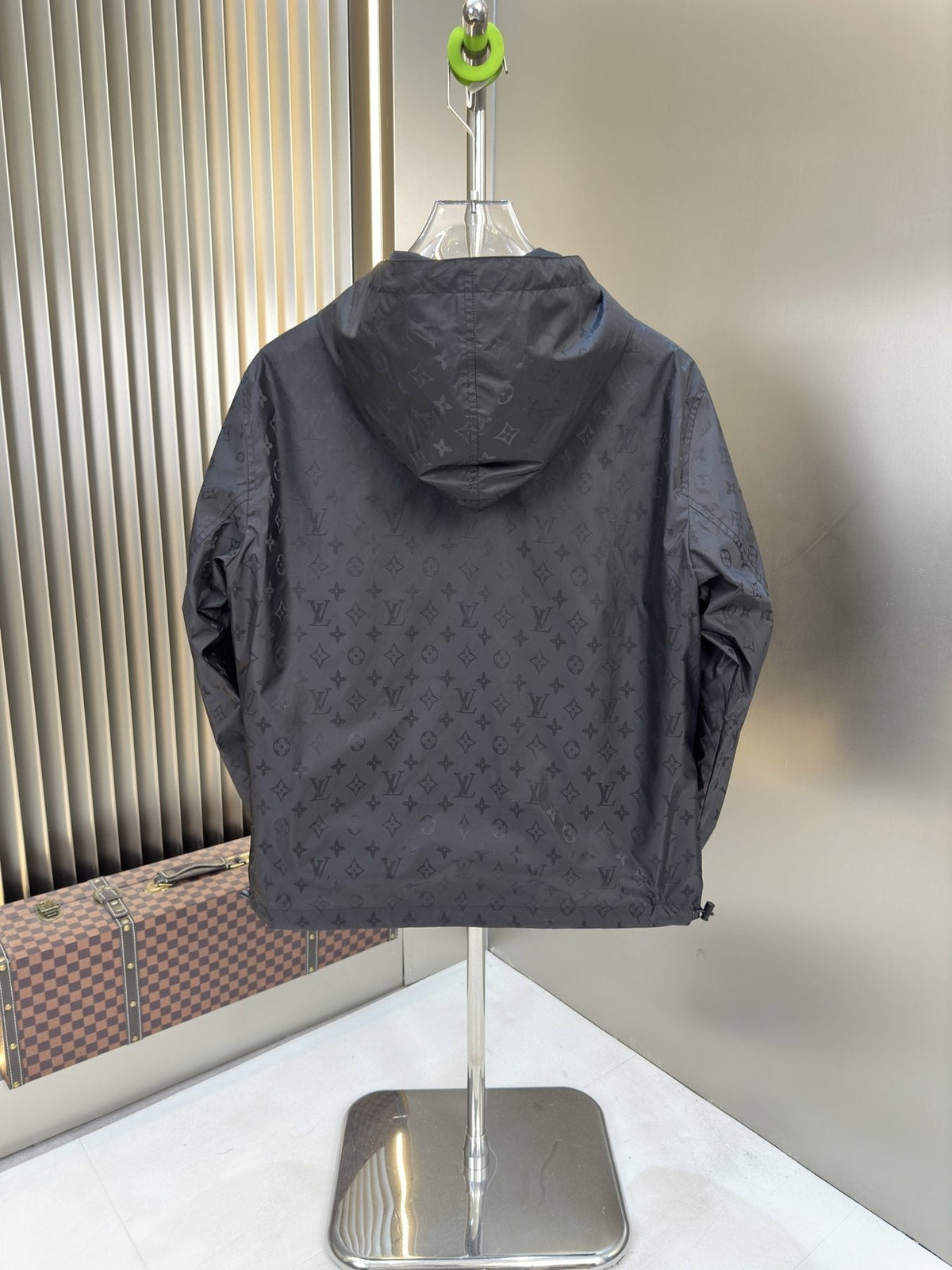 Louis Vuitton Black Monogram Hooded Zip Jacket