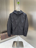 Louis Vuitton Black Monogram Panel Hooded Zip Jacket