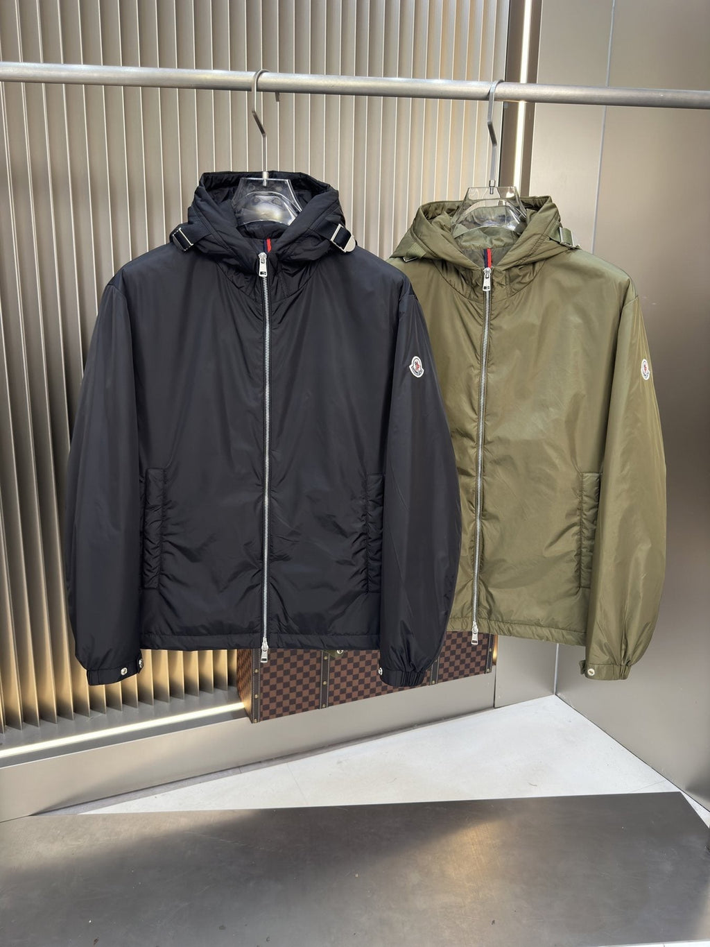 Moncler Hooded Zip-Front Jacket
