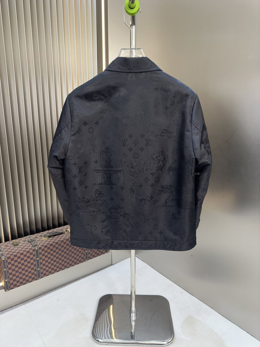LV Tonal Monogram Zip-Front Jacket