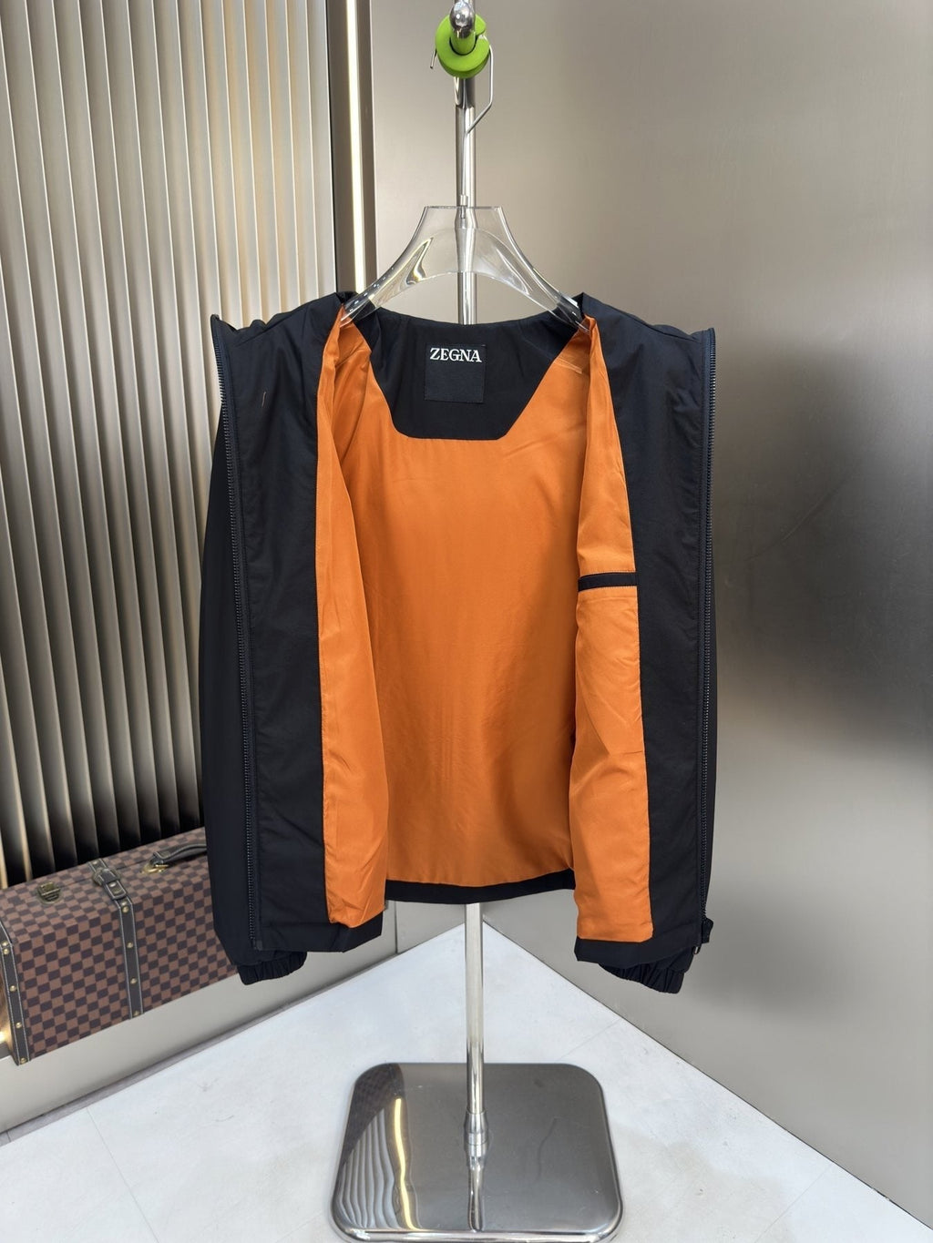 Zegna Hooded Asymmetric-Zip Jacket