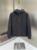 Zegna Hooded Asymmetric-Zip Jacket