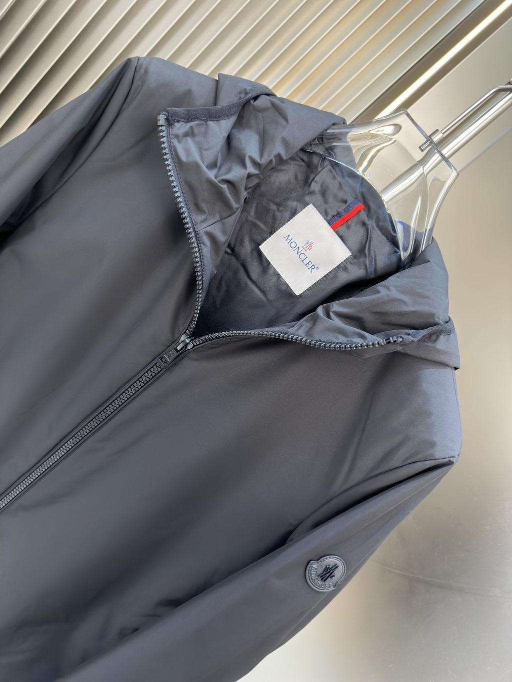 Moncler Hooded Zip-Front Jacket