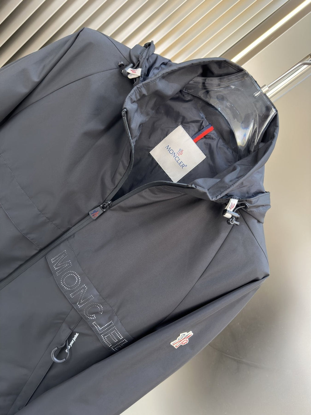 Moncler Hooded Zip-Front Jacket