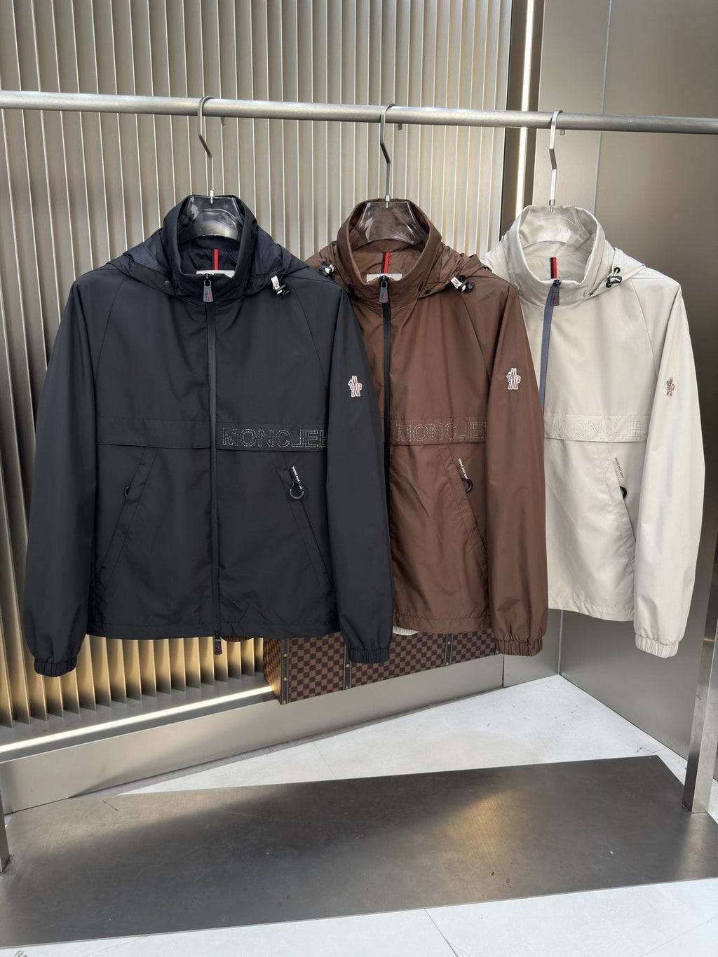 Moncler Hooded Zip-Front Jacket