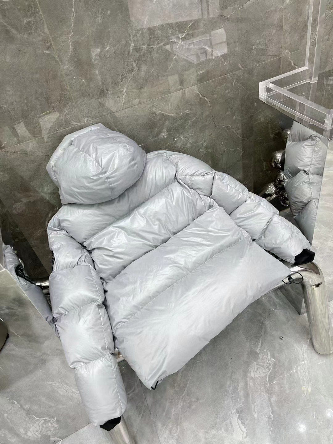 Canada Goose Hooded Glossy Puffer Jacket