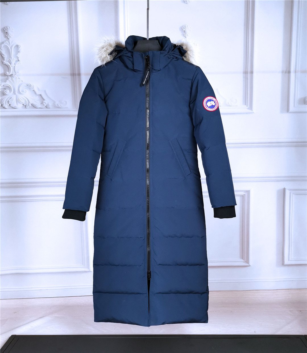 Canada Goose Women's Hooded Fur-Trim Long Down Jacket