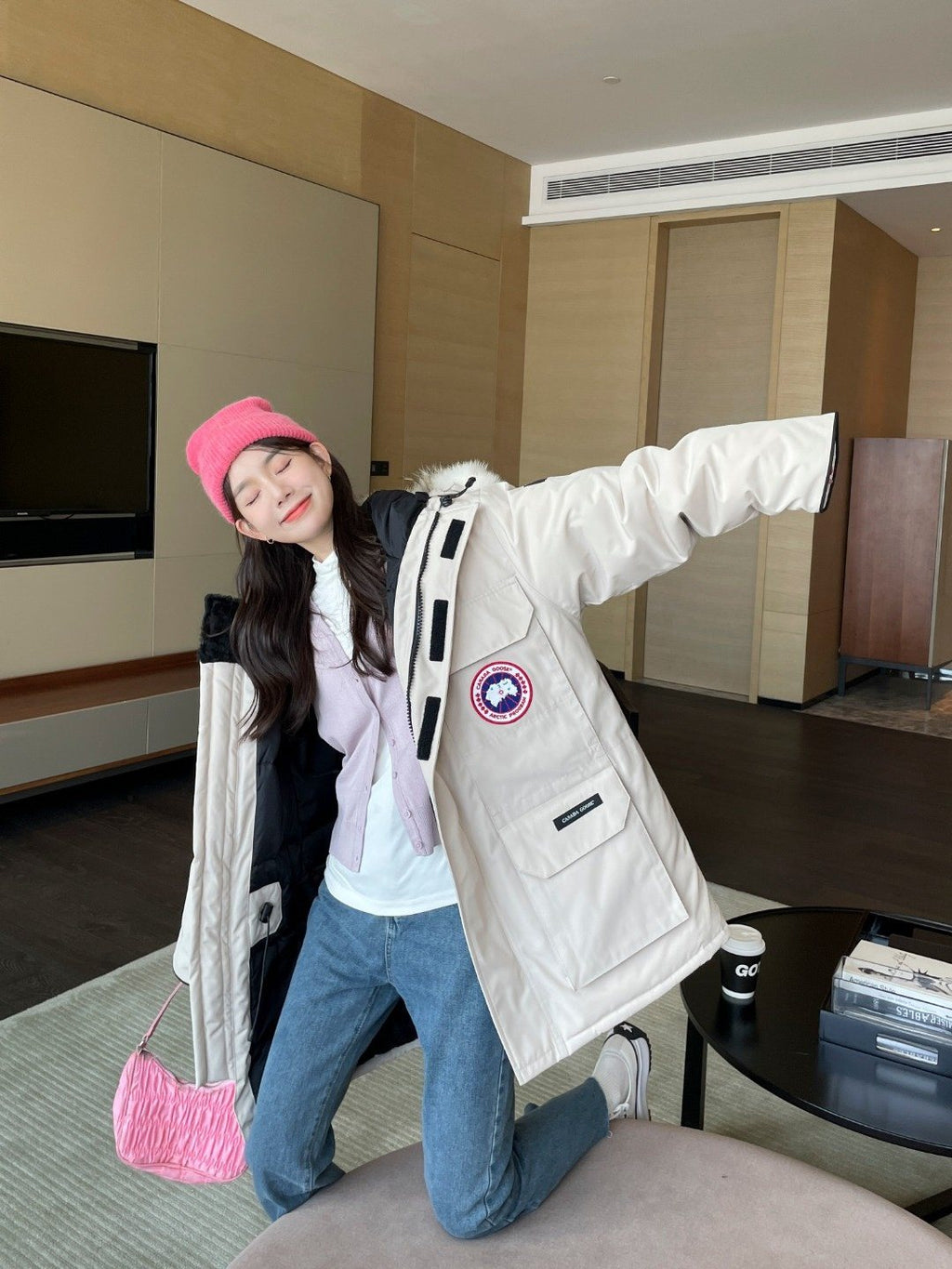 Canada Goose Hooded Fur-Trim Puffer Jacket