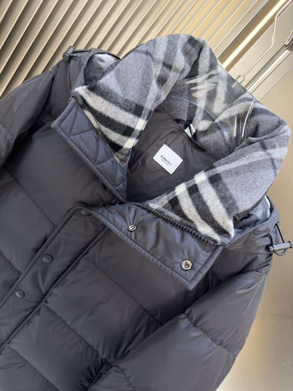 Burberry Black Hooded Puffer Jacket