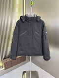 Prada Dark Grey Hooded Two-Piece Jacket Set
