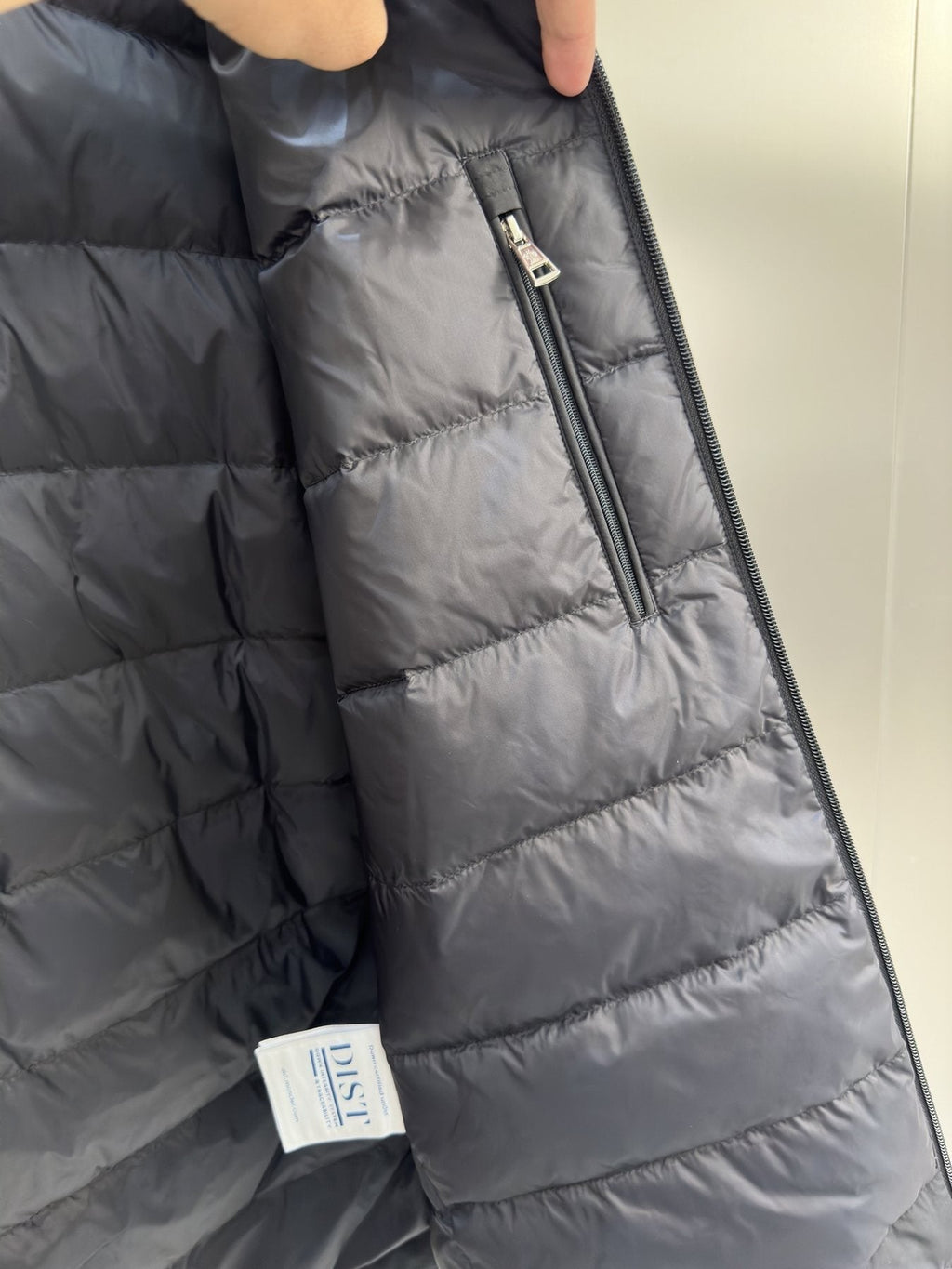 Moncler Black Hooded Puffer Coat