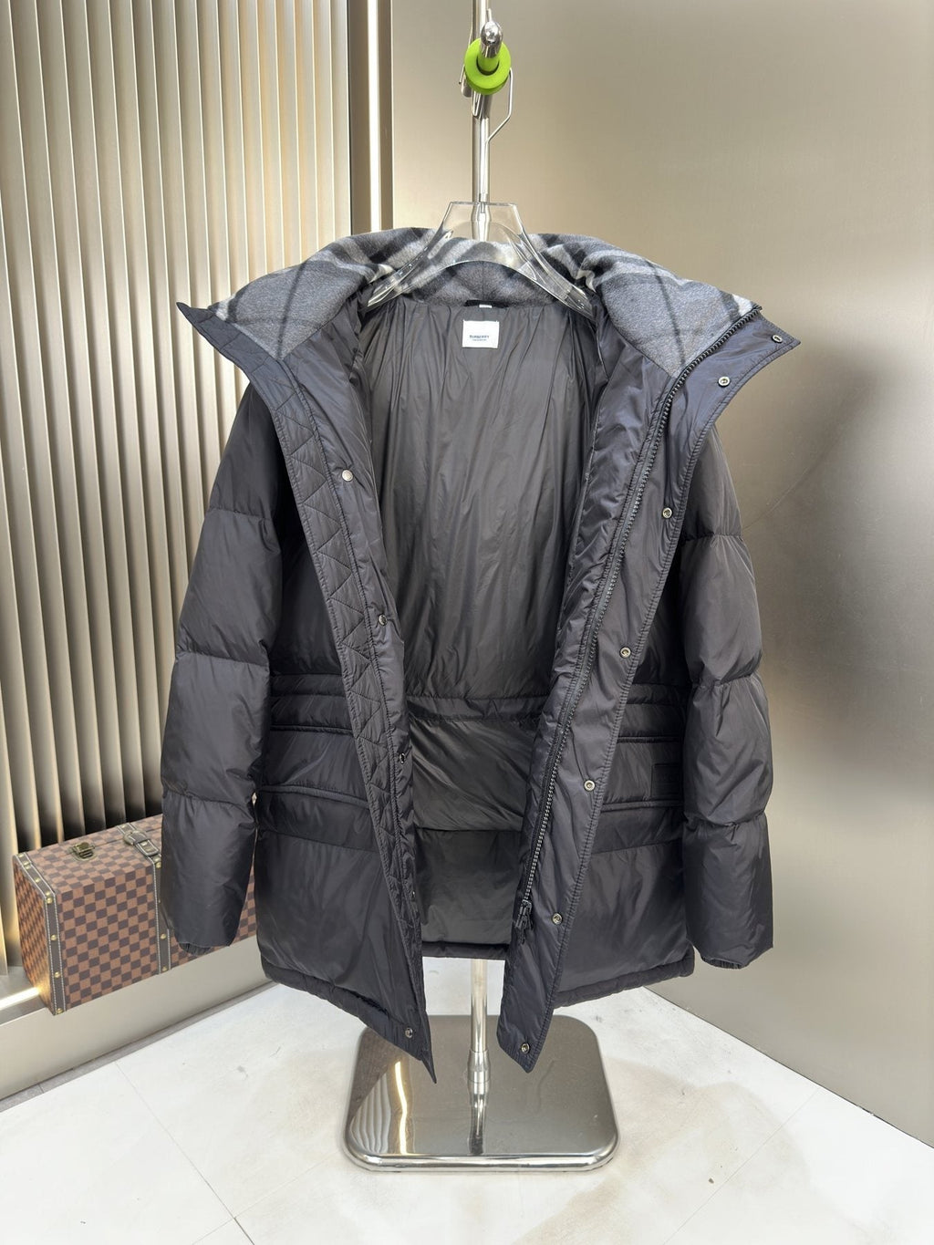Burberry Black Hooded Quilted Puffer Jacket