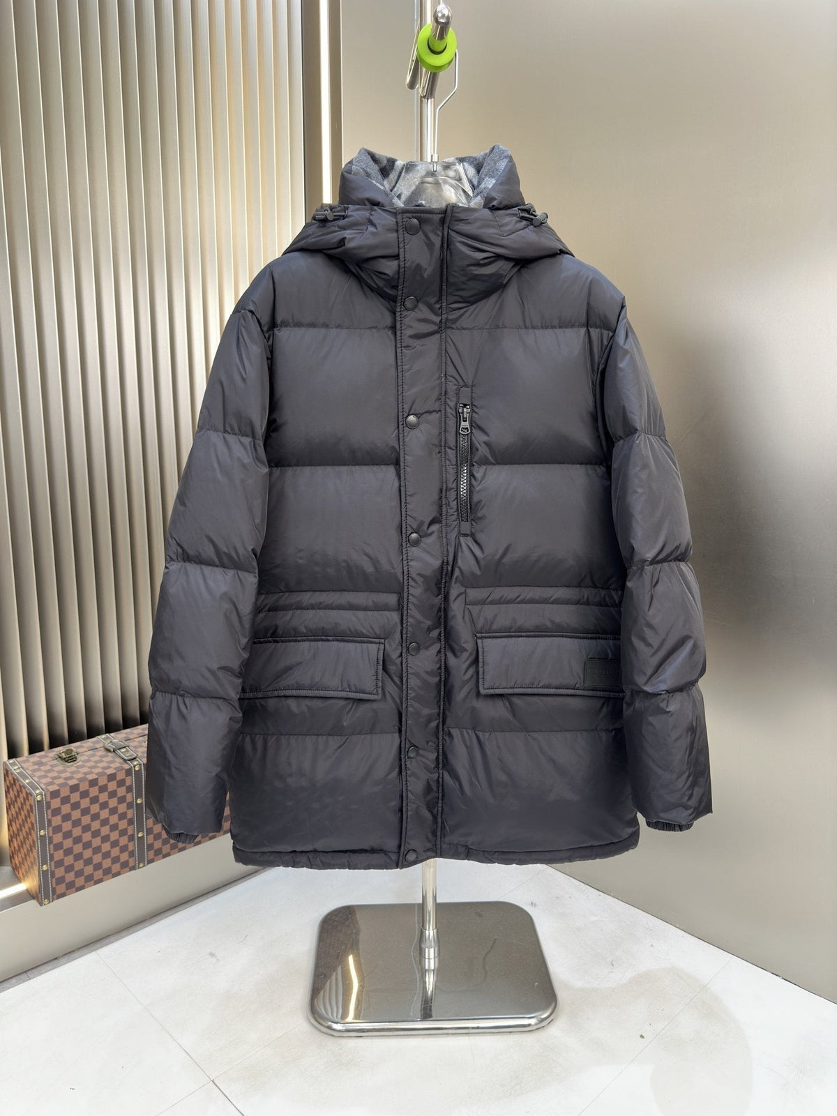Burberry Black Hooded Quilted Puffer Jacket