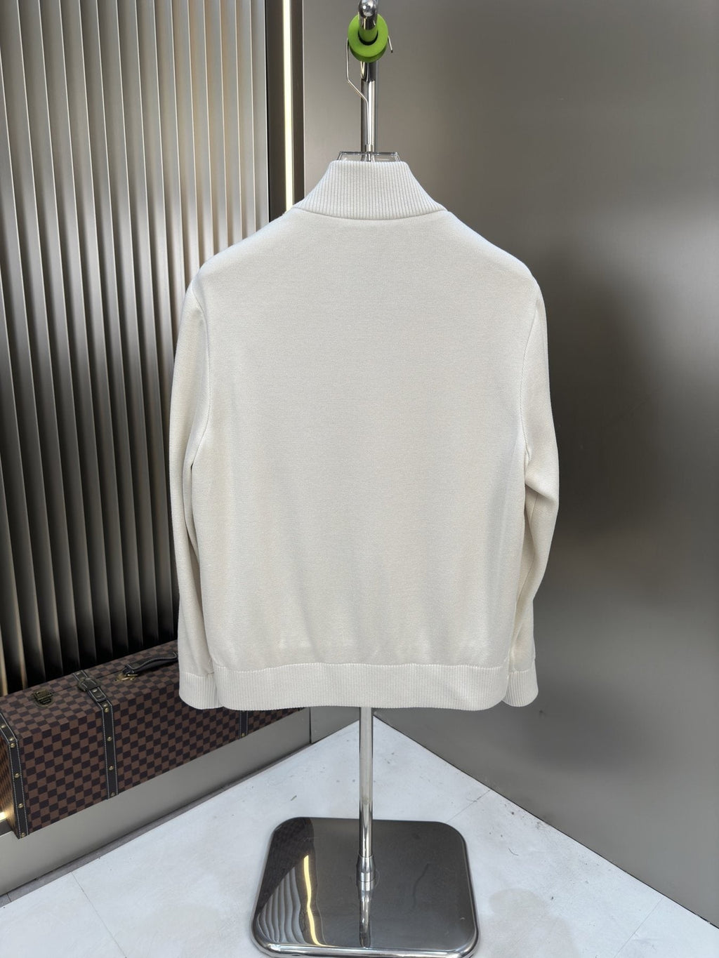 Moncler Quilted Knit-Sleeve Zip Jacket