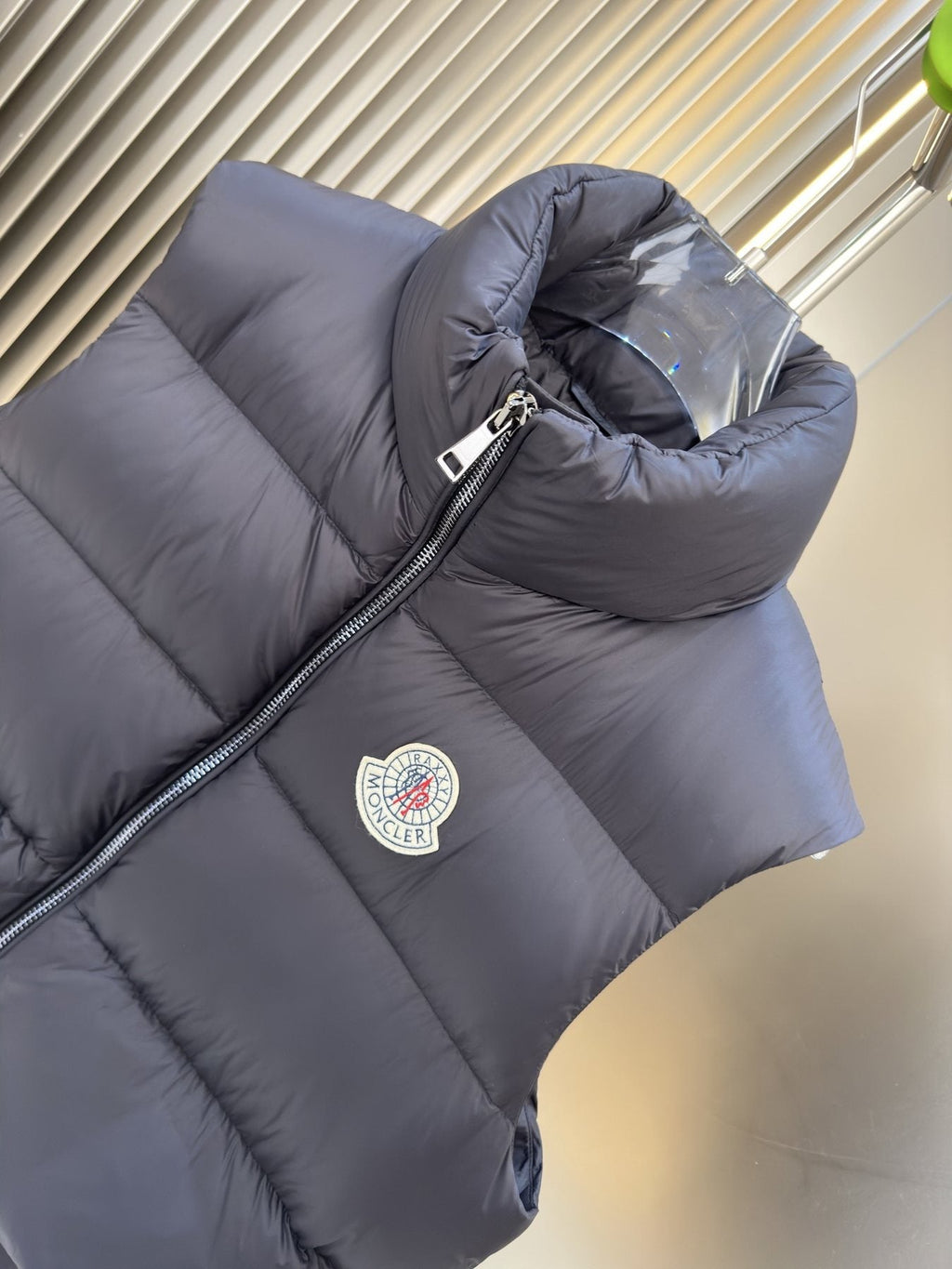 Moncler Navy Quilted Down Vest