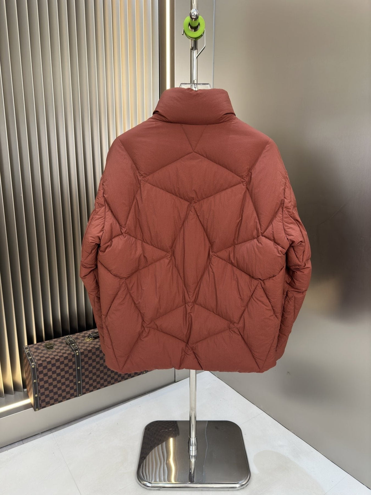 Moncler Chevron-Quilted Puffer Coat