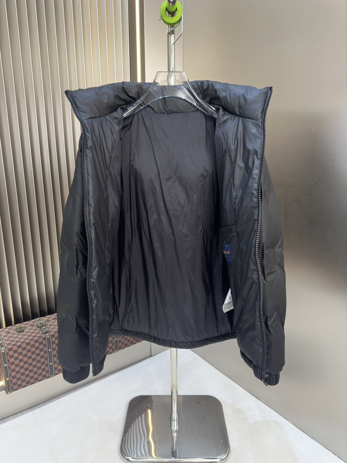LV Hooded Quilted Puffer Coat
