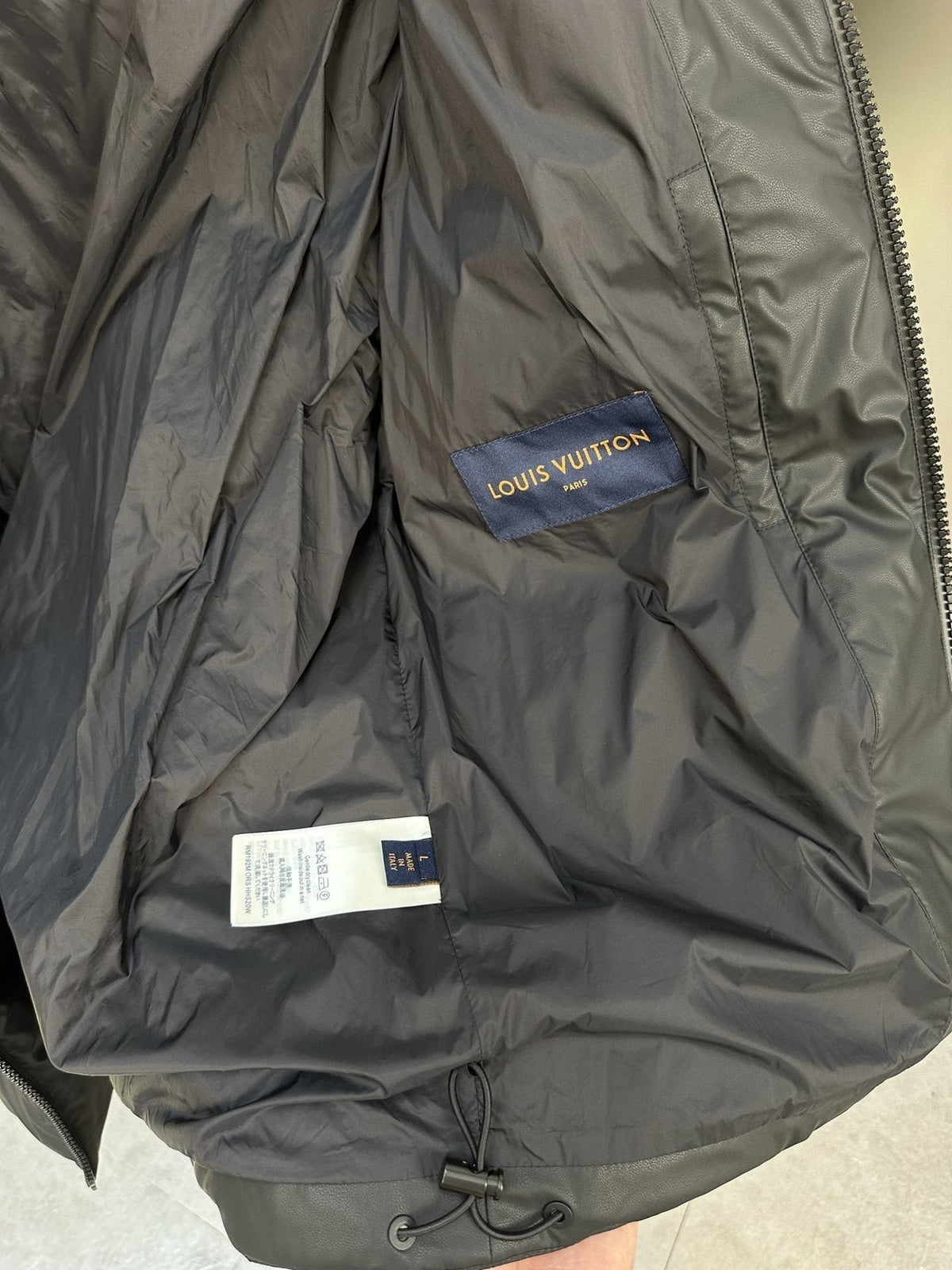 LV Tonal Monogram Quilted Puffer Coat