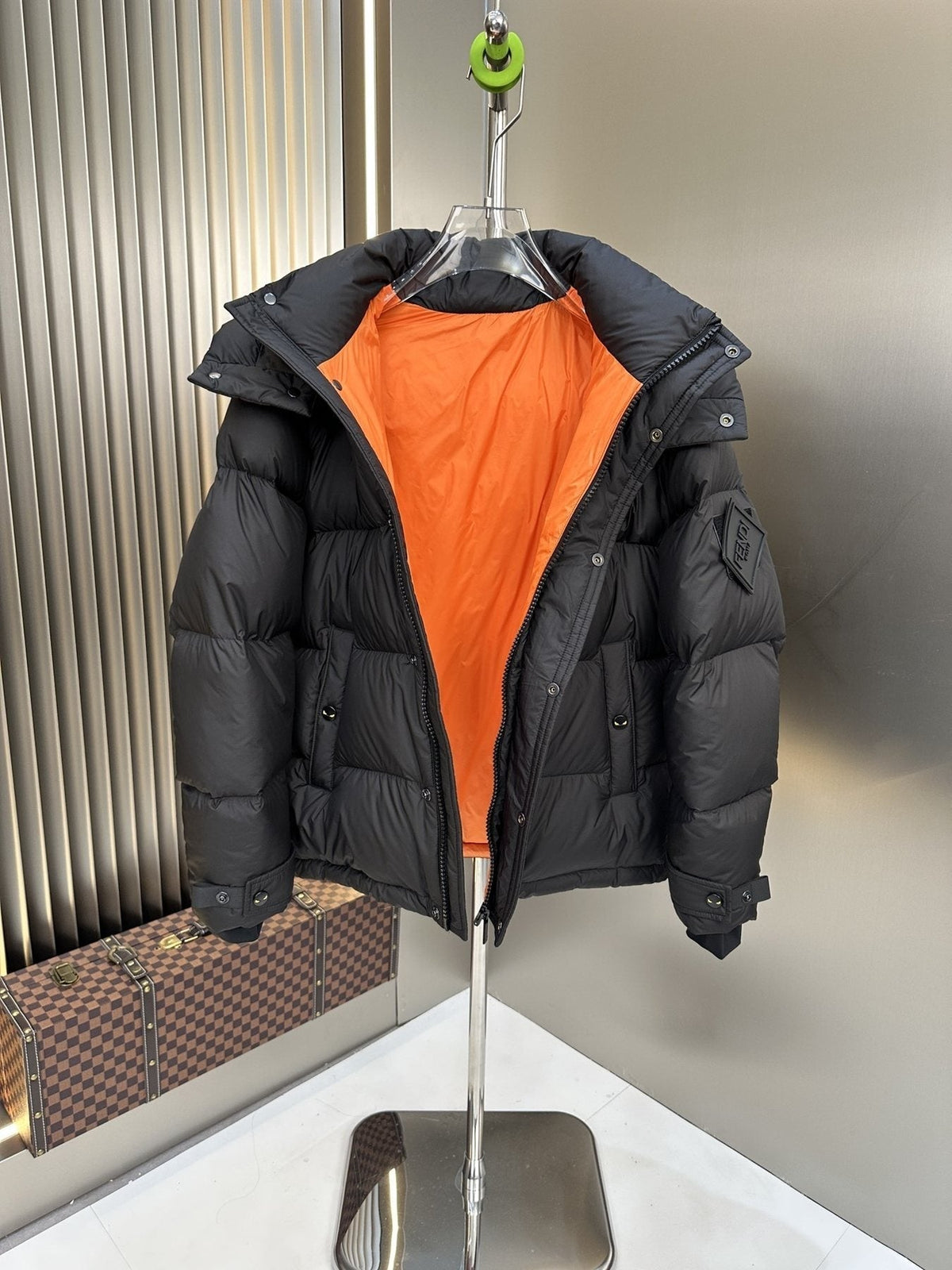 Fendi Hooded Quilted Puffer Jacket
