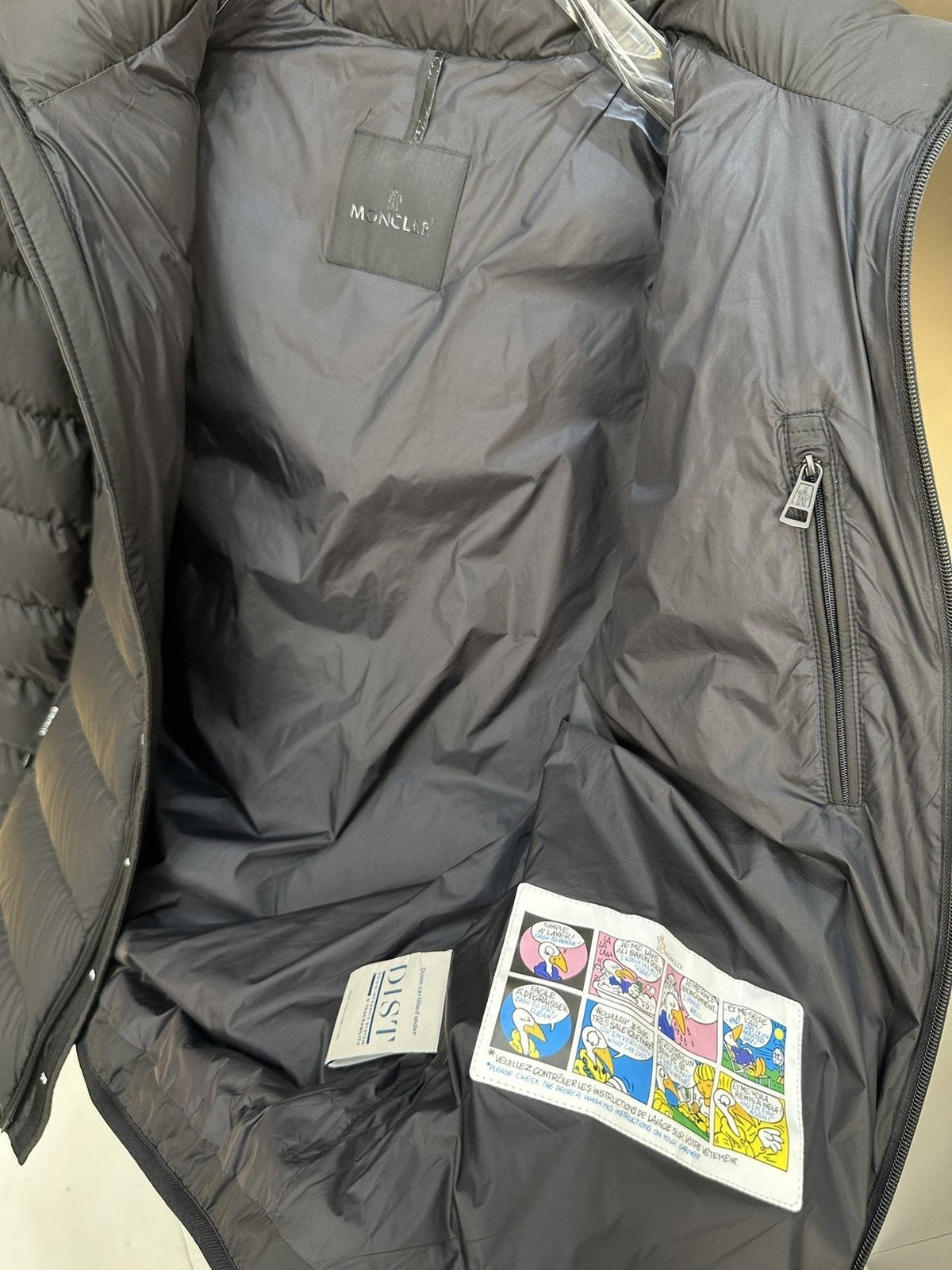 Moncler Black Hooded Quilted Puffer Coat
