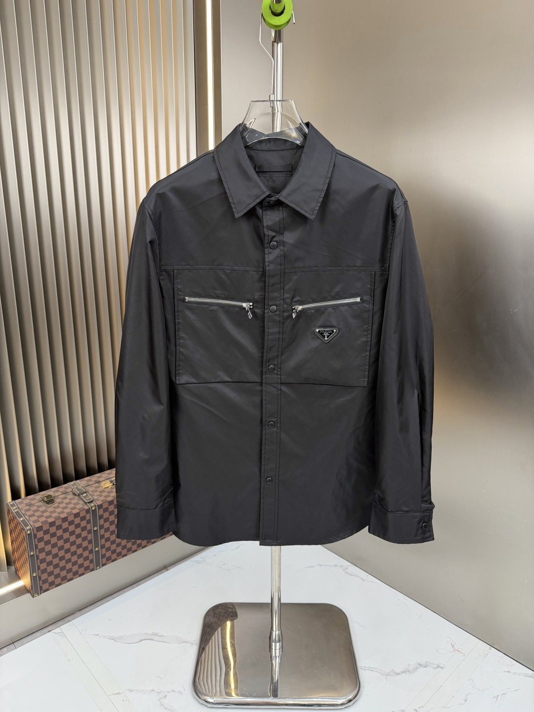 Prada Zip Detail Overshirt Jacket