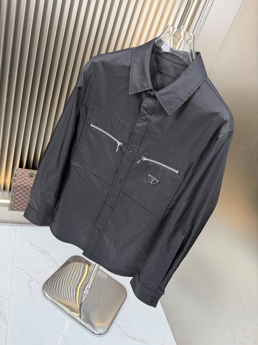 Prada Zip Detail Overshirt Jacket