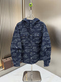LV Hooded Outline Print Jacket