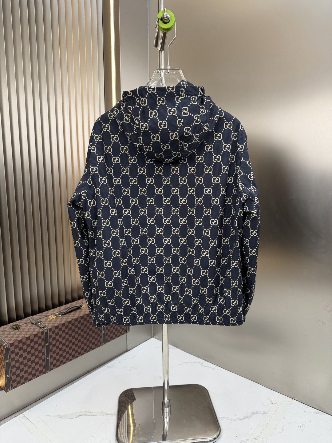 Gucci Hooded Contrast Stripe Jacket