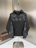 LV Hooded Graphic Panel Jacket
