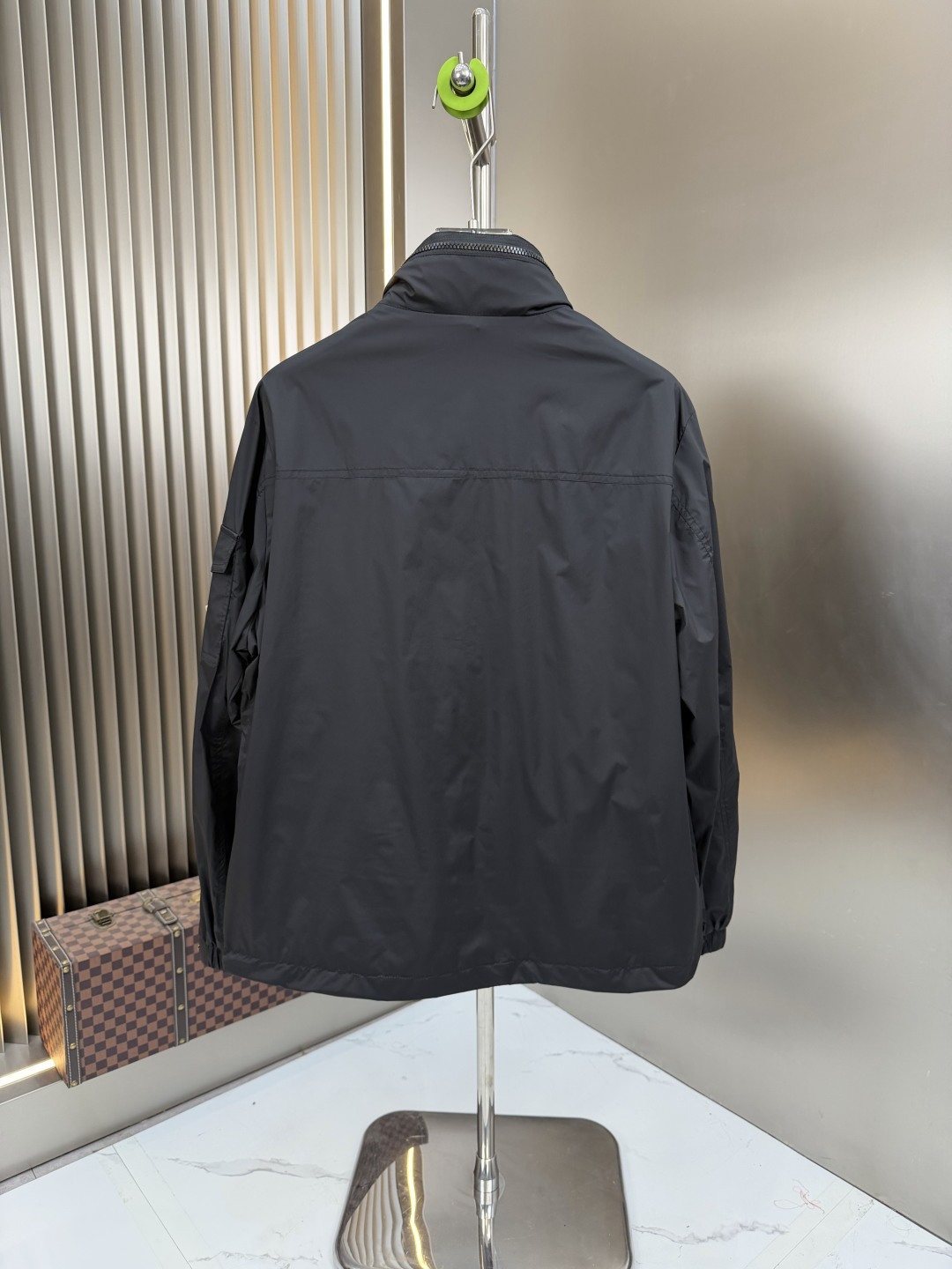 Moncler Black Stand-Collar Utility Jacket