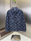 Gucci Blue Monogram Denim Jacket