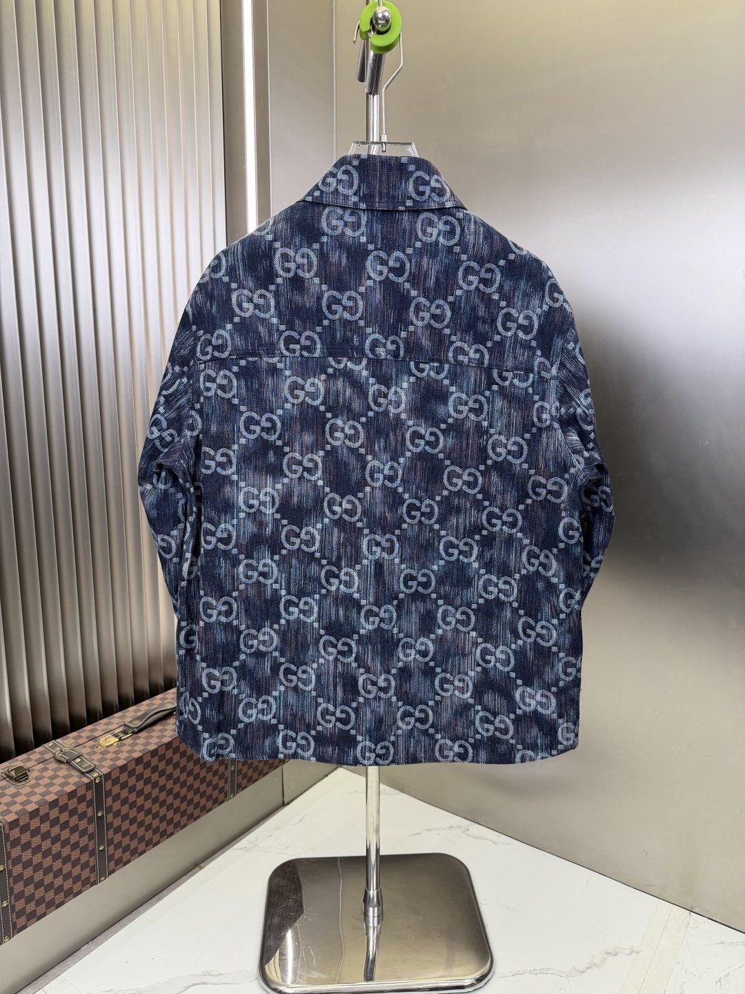 Gucci Blue Monogram Denim Jacket